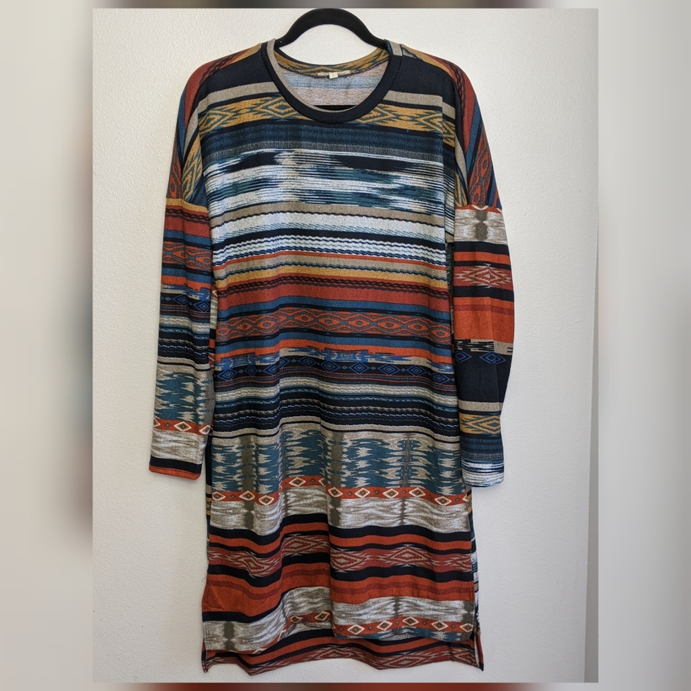 AZTEC print maxi dress